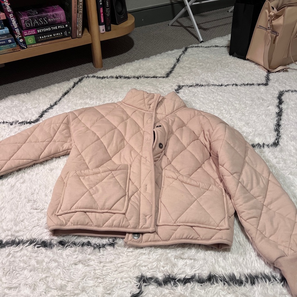 Tan quilted jacket